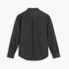 Summit Flannel Shirt | Black Herringbone