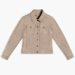 Suede Western Jacket | Taupe